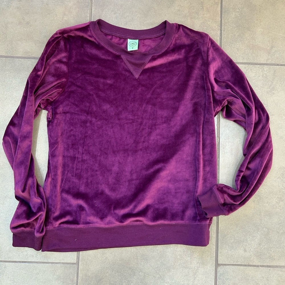 Honeydew‎ Intimates Deep Purple Velvet 2 Piece Relaxed Fit Set Sz S - Picture 3 of 14